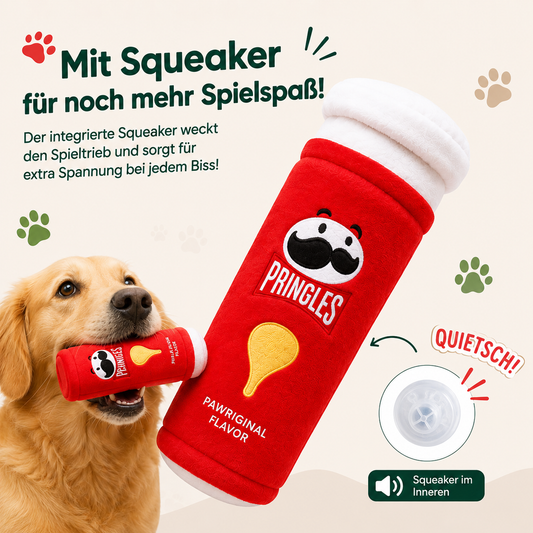 VELMIO Pringles Plüsch-Hundespielzeug – 3 Farben
