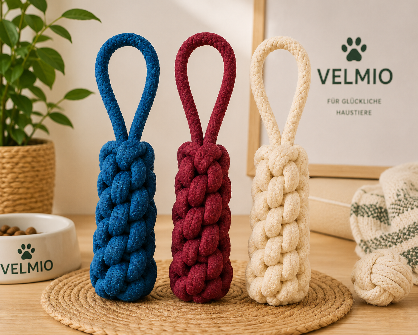 XXL Hundespielseil – Geflochtenes Zerrspielzeug | 30 cm